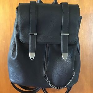 LaBante London Agnes Black Vegan Leather Backpack